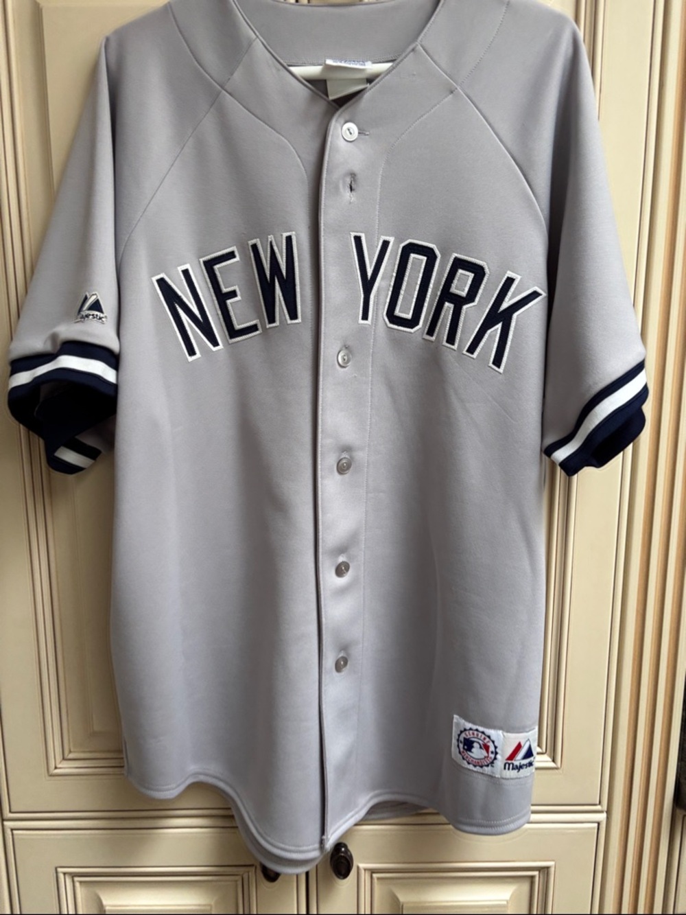 MAJESTIC NY YANKEES RODRIGUEZ 13 JERSEY GREY LARGE EXCELLENT CONDITION